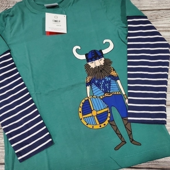 Hanna Andersson Organic Cotton Long-Sleeve Top Size 8 NWT - Picture 8 of 11